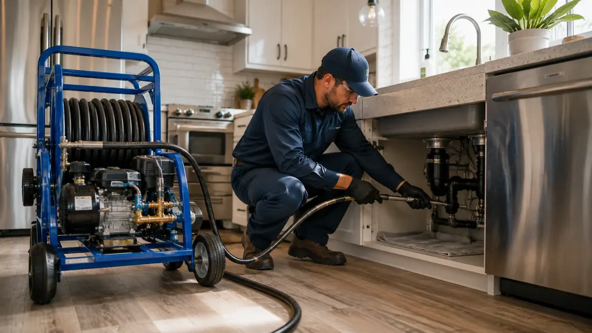 Kitchen Drain Hydro Jetting in Inglewood