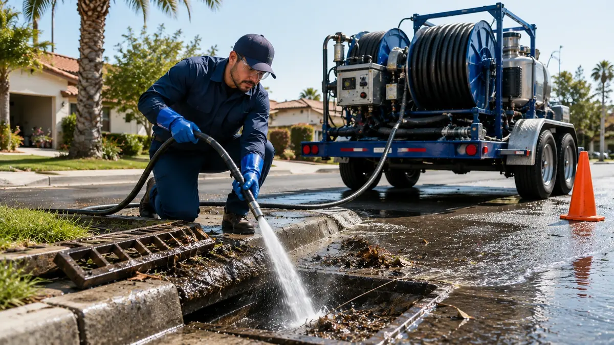 Storm Drain Hydro Jet Cleaning in Inglewood